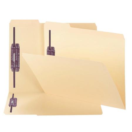SMEAD Fastener Folder, 1/3 Assorted, Letter, 50/BX, Manila PK SMD14555